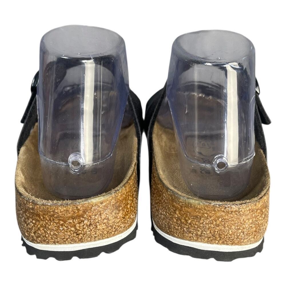 Birki’s By Birkenstock Women’s Tahiti Black Leather Double Strap Sandals Size-8 - Picture 6 of 10